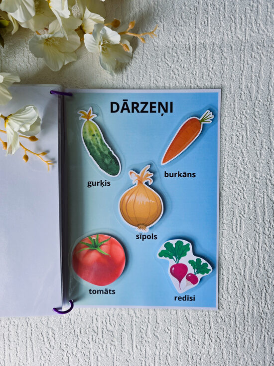 Lipekļu spēles - dārzeņi