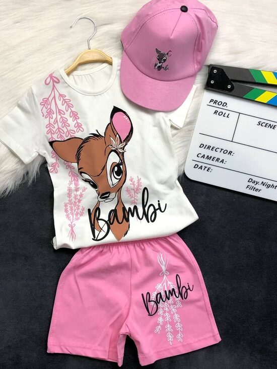 Komplekts rozā Bambi