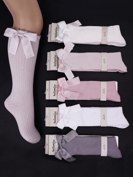 Garās zeķes ar banti