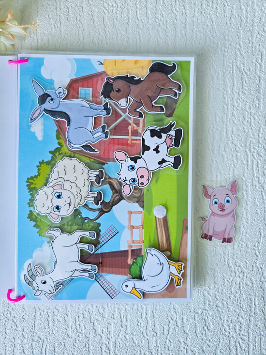 Lipekļu spēles - dzīvnieki lauku sētā