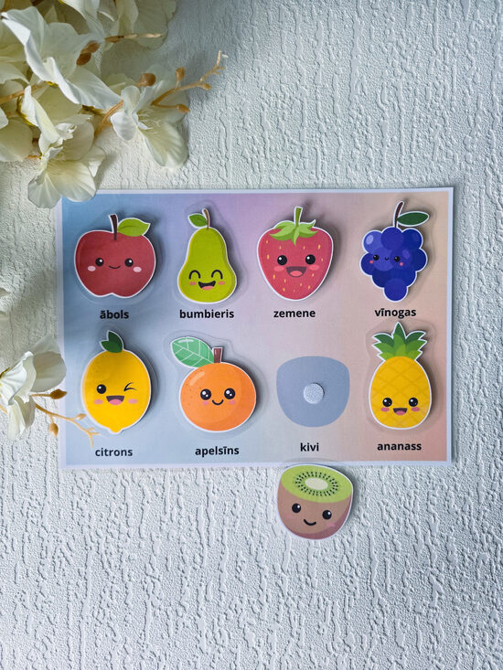 Lipekļu spēle - augļi