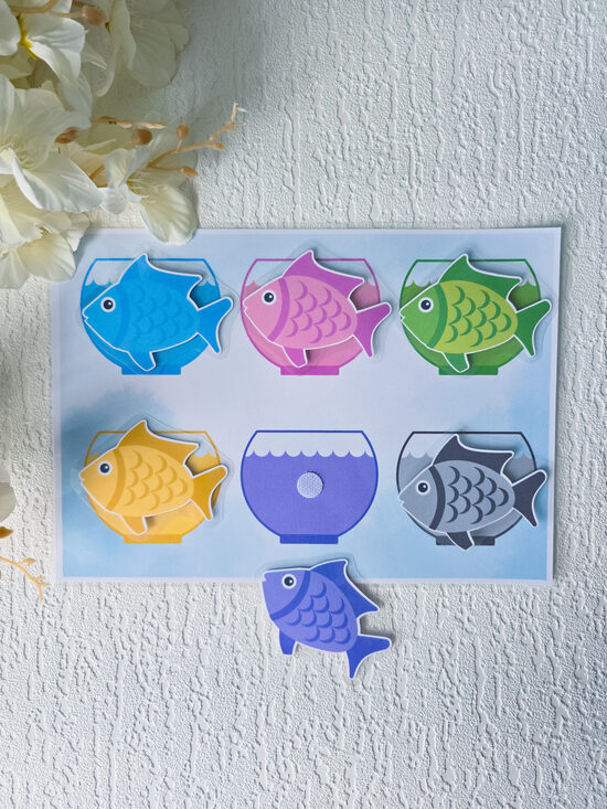 Lipekļu spēle - akvārijs