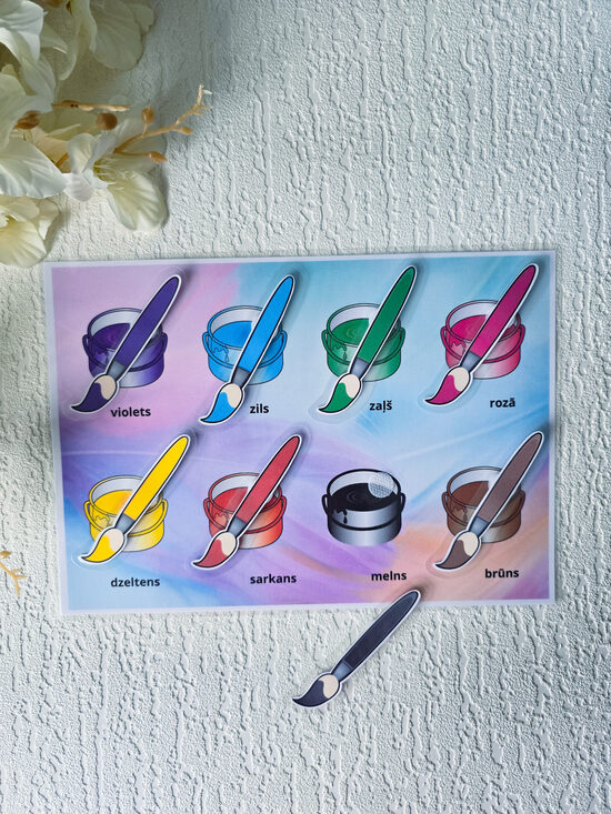 Lipekļu spēle - krāsas