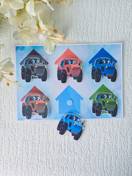 Lipekļu spēle - auto garāža