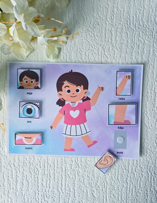 Lipekļu spēle - ķermeņa daļas