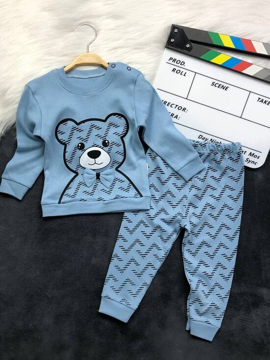 Komplekts lācis - dūmakaini zils