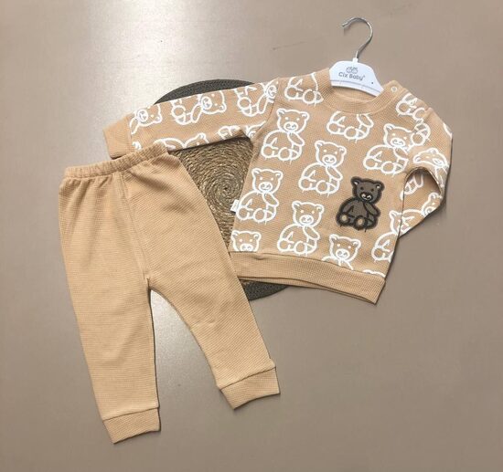 Bēšs komplekts - lācis