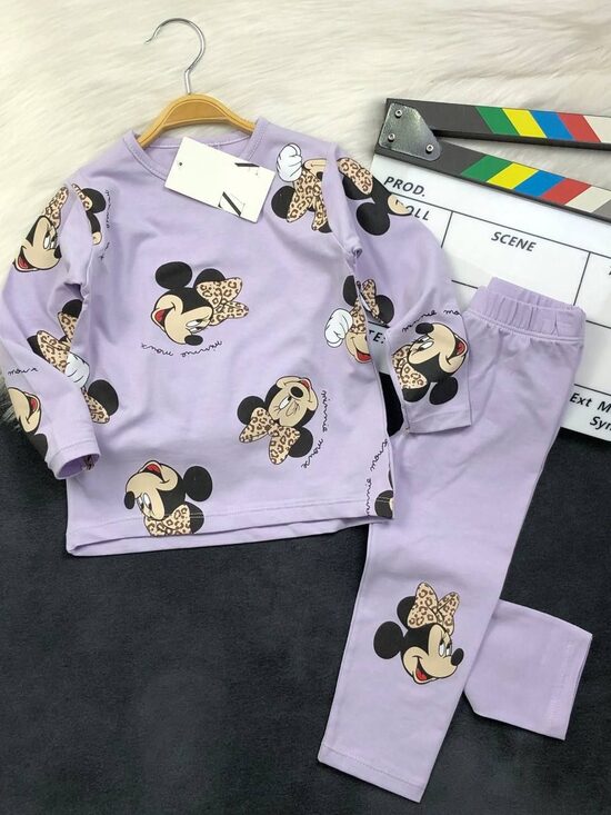 Komplekts lillā Minnie Mouse