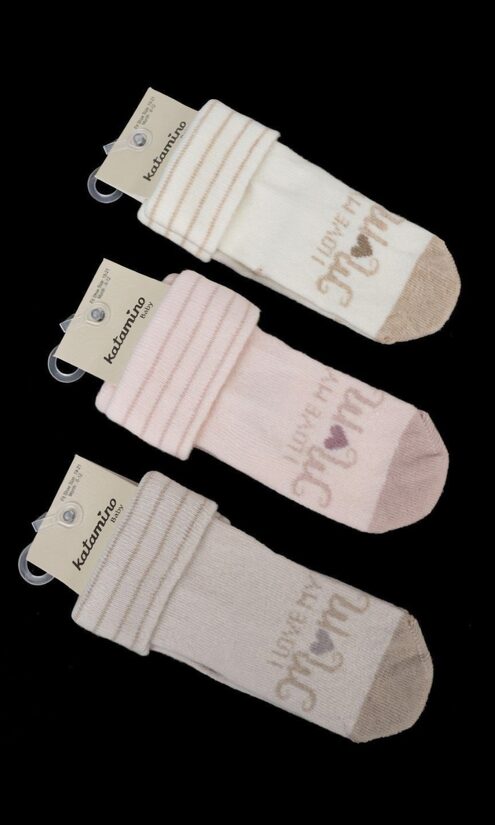 Zeķītes 0-6mēn, I love my mom