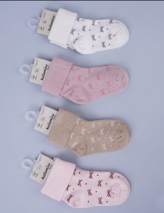 Zeķītes 0-6mēn, ar bantītēm