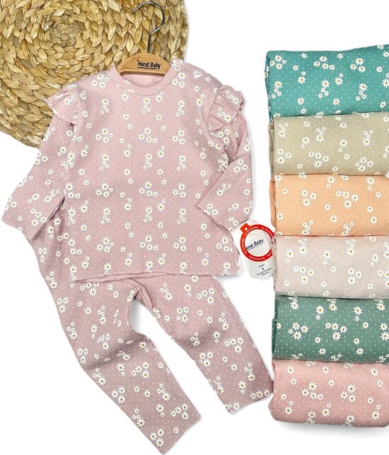 Rozā ribbed komplekts